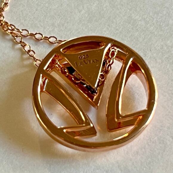 Levian Necklace! Rose gold plated 925 sterling silver. Chocolate Topaz! - Picture 4 of 6